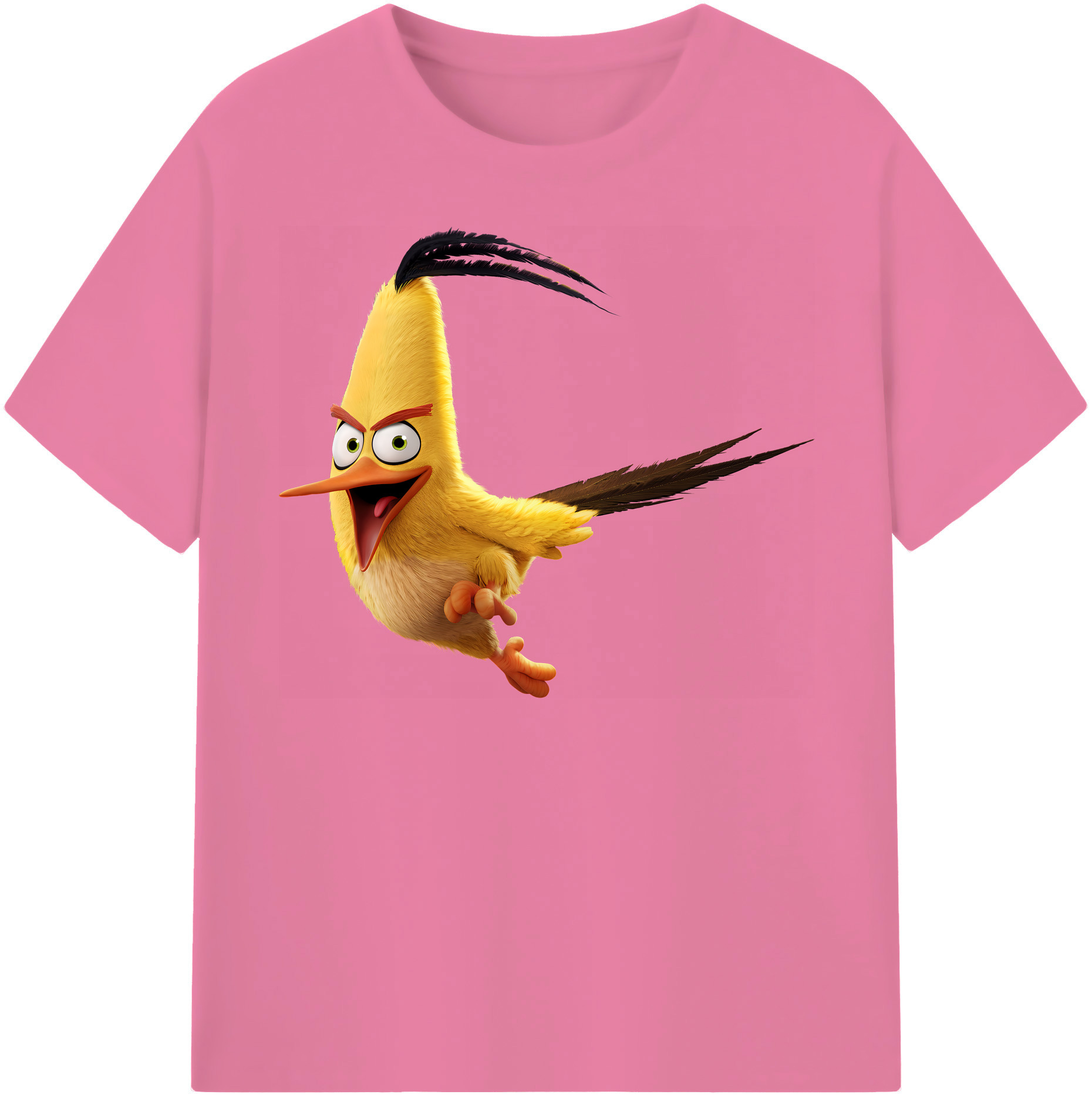 （画像用） Angry Birds アングリーバード 綿100％半袖Tシャツ（フロントプリント）
